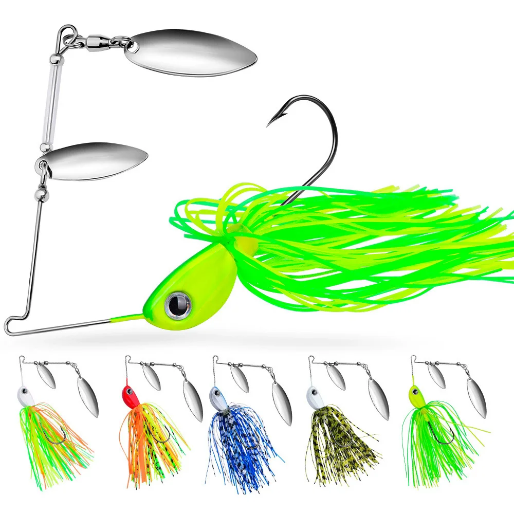 

1pcs Spoon Bait 10g 14g Spinner Fishing Lure Rubber Jig Spinnerbait Artificial Bionic Metal Sequin Soft Fishing Bait dw628
