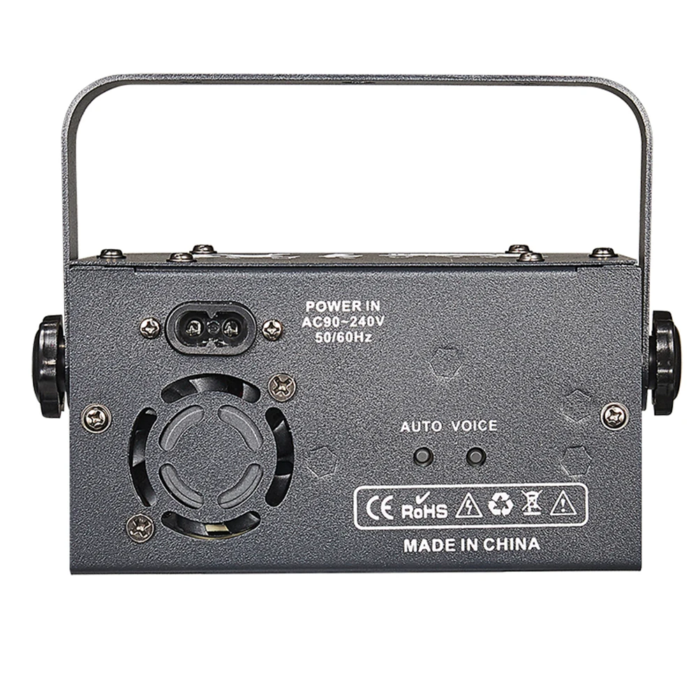 Mini 24w Pattern Laser 3in1 Effect Party Light RG Laser RGB Pattern Stage Light Sound Control Indoor Disco Atmosphere Lights