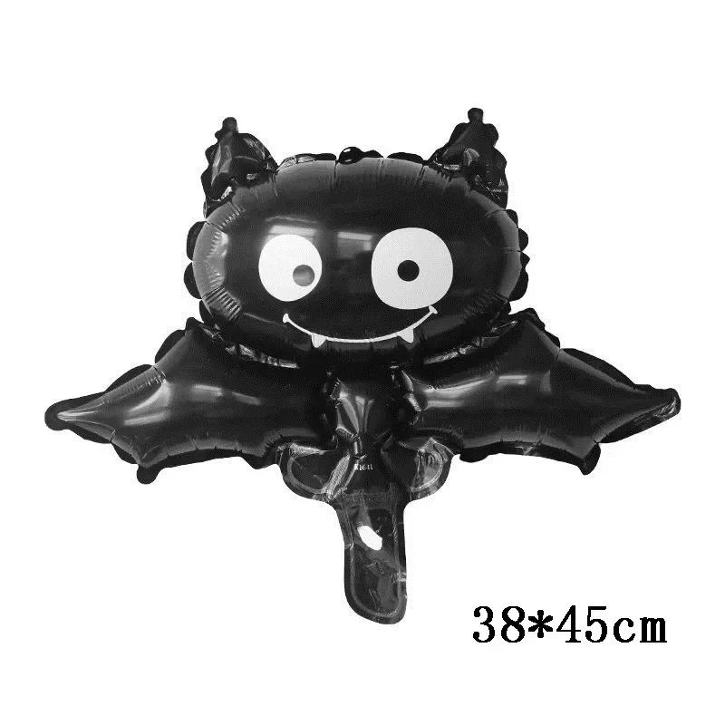 25 Stück Mini Halloween Kürbis-Geist-Folienballons Fledermaus Totenkopf Kürbis Luftballons Kinder Horror Halloween Nacht Party Dekorationen – Detail 4