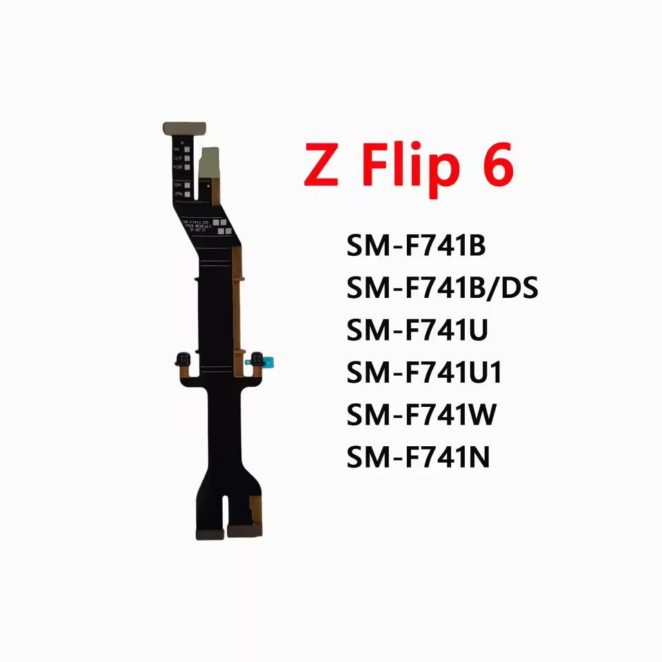 Spin Axis Motherboard Connector LCD Display Flex Cable For Samsung Galaxy Z Flip6 SM-F741 F741B F741U F741N ZFlip 6