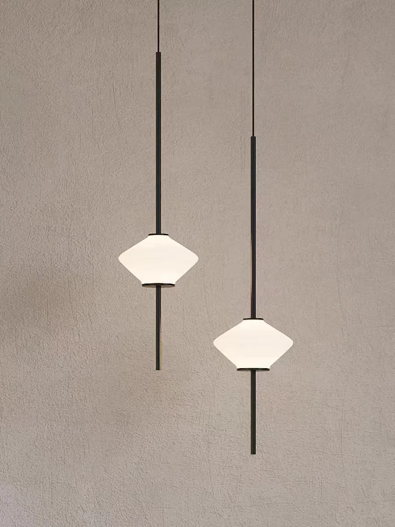 White Glass LED Pendant