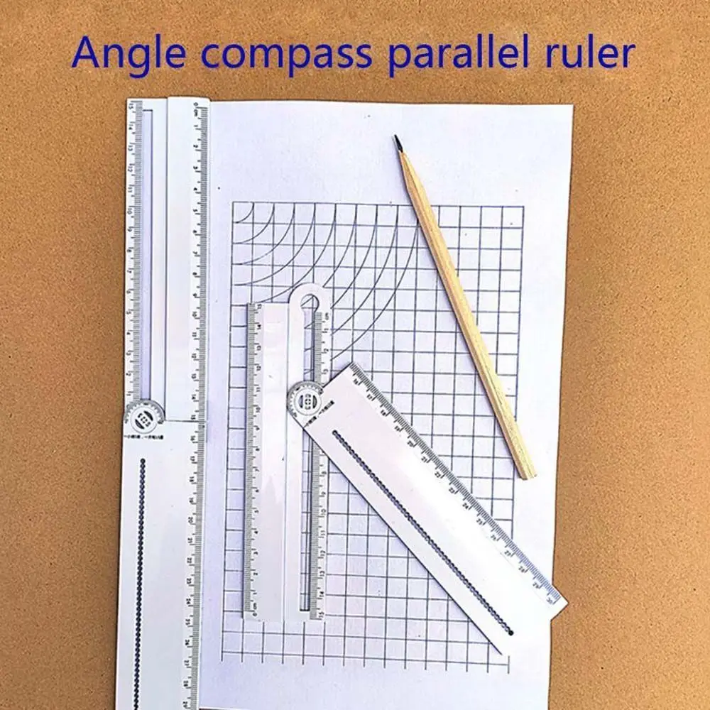 Student Teacher Designer Math Drawing Folding Ruler Angle Measure Drafting Tool Geometric Drawing Ruler Geometry Template Ruler