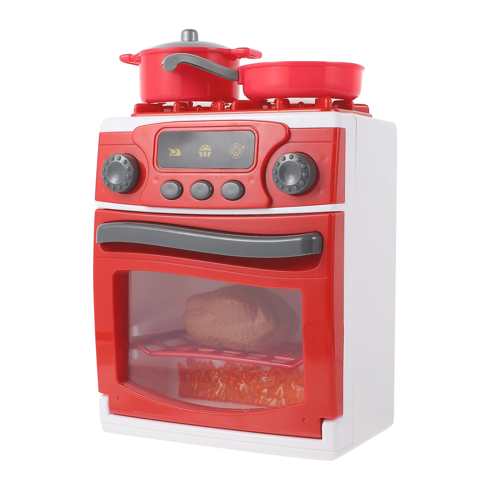 Grand poêle d'éclairage et de musique, jouet de cuisine pour tout-petits, jouets de cuisine en plastique
