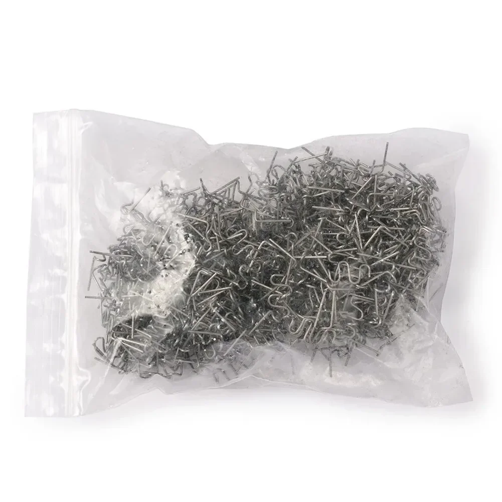 Home Hot Staples Power Tools Part Auto Welding Workshop Tools 0.6/0.8mm 500PCS Plastic Welder Repair Kit Silver Soldering Tools