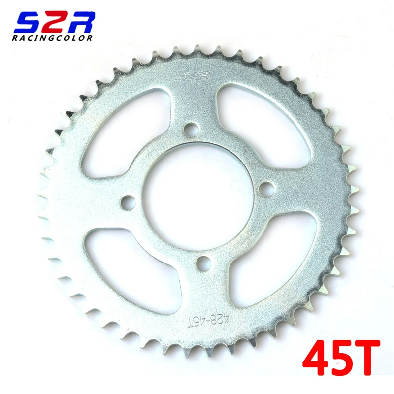 S2R Motorcycle Rear Sprocket Driven 45T for YAMAHA YBR125 YBR YB 125 CRUX 100 Original Parts 44 45 Teeth Moto Spare Part