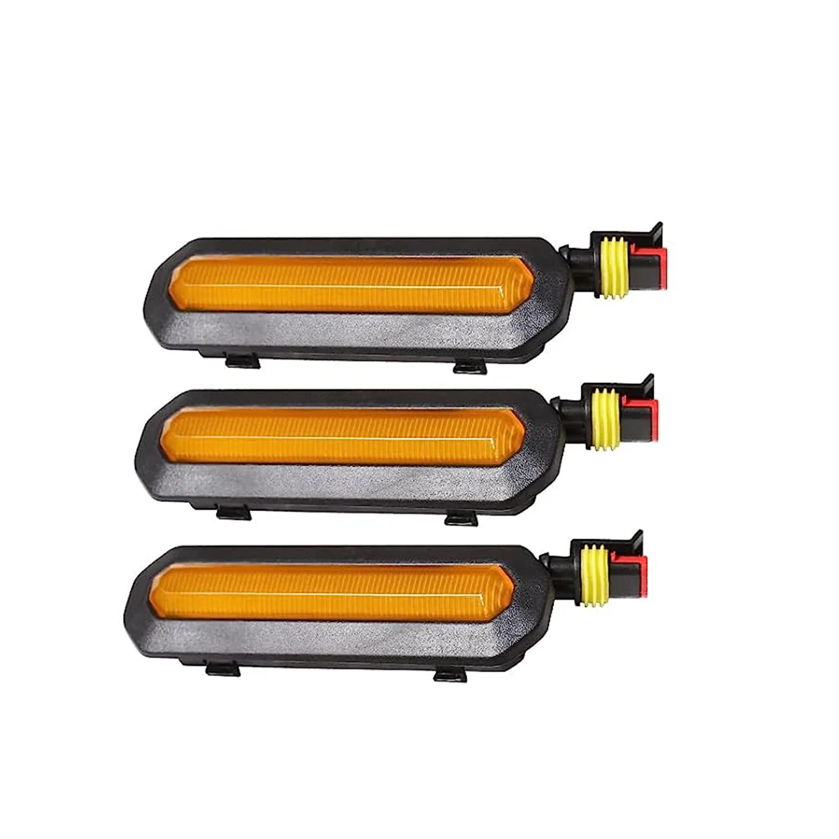 3PCS Front LED Grille Lights for Ford Bronco Accessories 2021 2022 2023 2/4-Door Amber Grille Lamps Kit