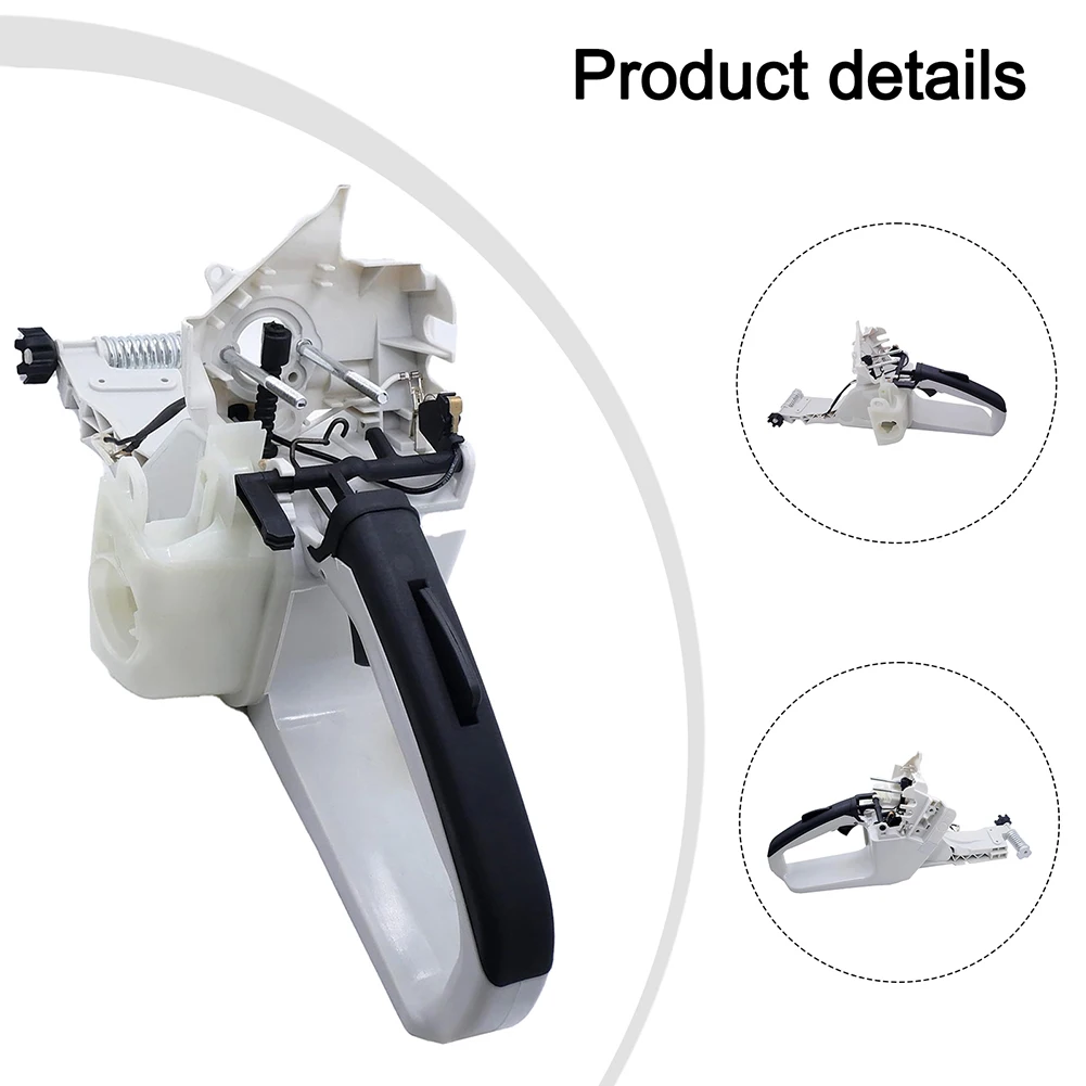 

Запасная часть для ремонта бензопилы в сборе, ручка бензопилы с улучшенным управлением, часть электроинструмента, как показано на рисунке, точно подходит