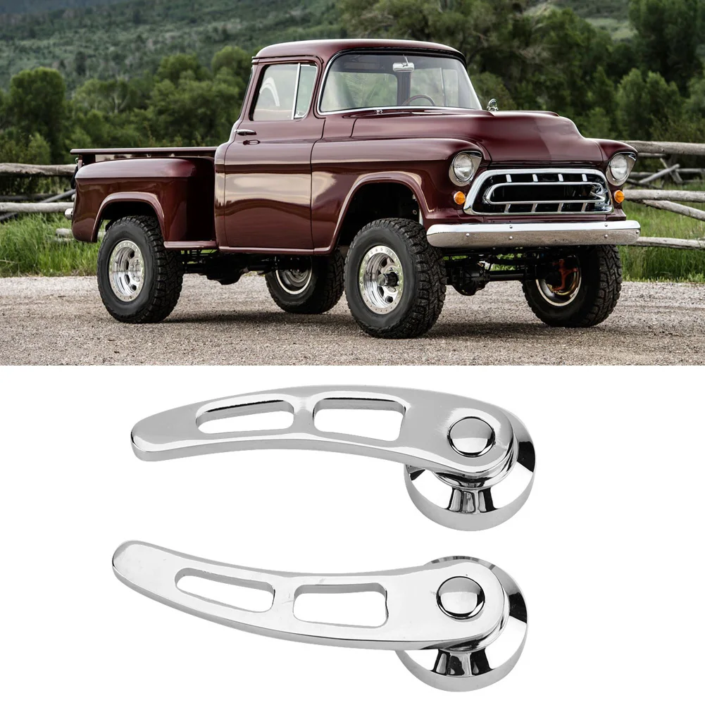Acessório para porta de carro, 4 1/4 ", conjunto de maçaneta de porta vintage, acessório para carro mais velho, hastes quentes