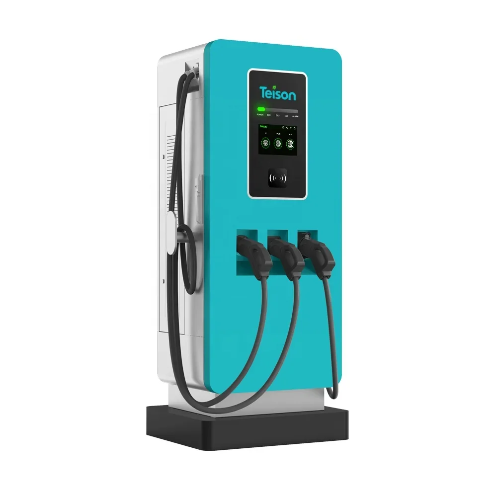 DC 150kw Level 3 Ev Car Fast Charger with CCS1/2 CHADEMO GB/T Adapter Commercial DC OCPP Fast Charging Station