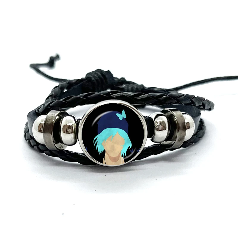 Max Caulfield Life Is Strange 2 Black Leather Bracelets Glass Dome Snap Button Bracelet & Bangles Fashion Women Men Jewelry