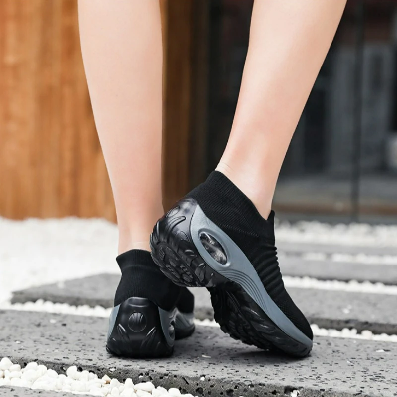 Women Sneakers Platform Casual Shoes Fashion Breathable Outdoor Walking Shoes Orthopedic Women Loafers Non-slip Mesh Sock Shoes