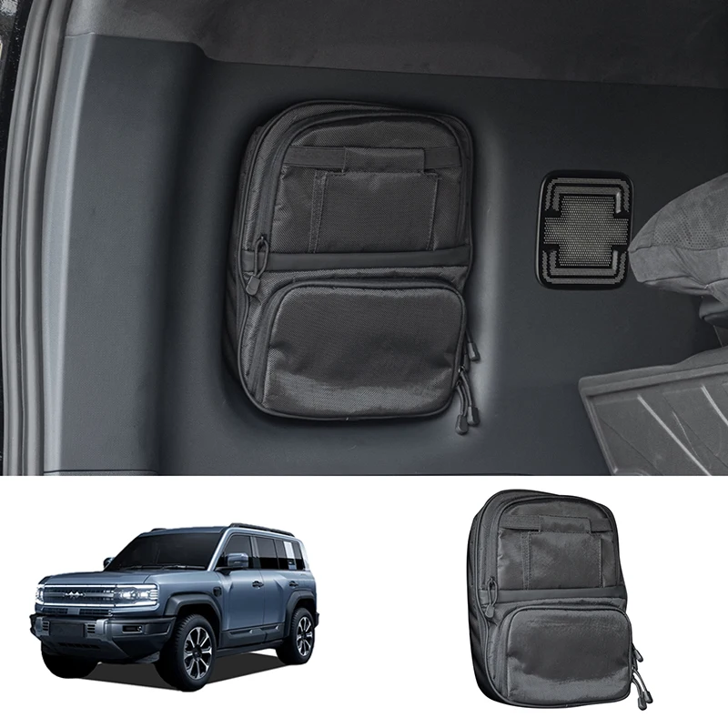 

For BYD Leopard 5 Denza B5 2023+ Trunk Storage Side Bag Canvas Side Window Special Storage Bag Interior Upgrade Car Accessories