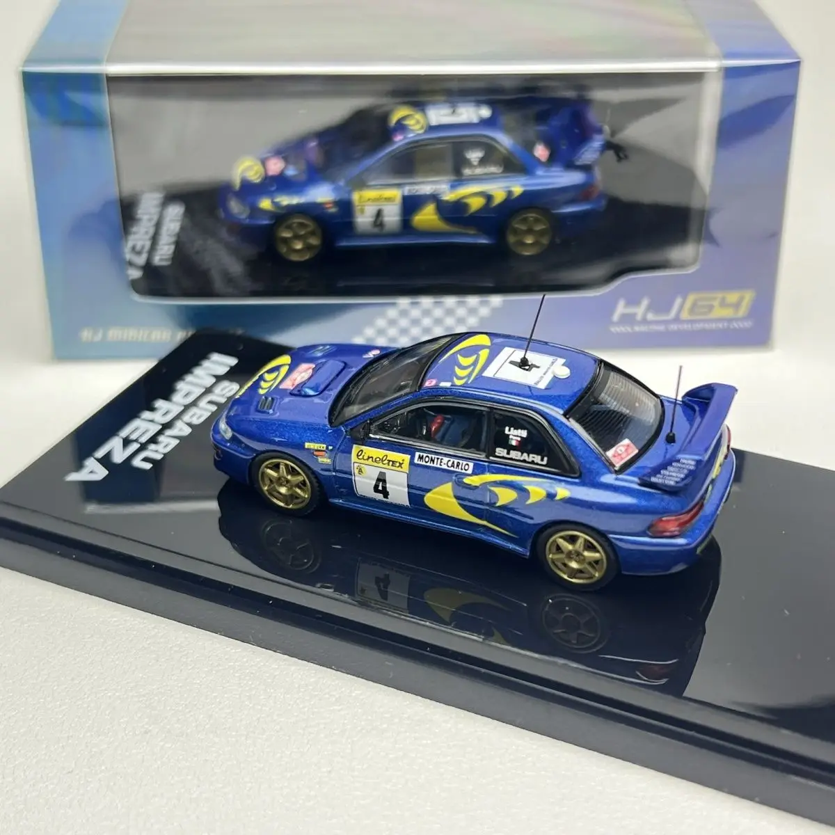 Hobby Japón 1:64 Impreza WRC 1997 coche de aleación de rally fundido a presión y vehículos de juguete modelo de coche modelo a escala en miniatura coche de juguete para niños
