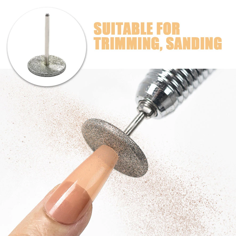 

5pcs Nail Heads 20mm Flat Disc Nail Sandpaper Polishing Disc Bits Cuticle Remover Pedicure Drill Sanding Accessories