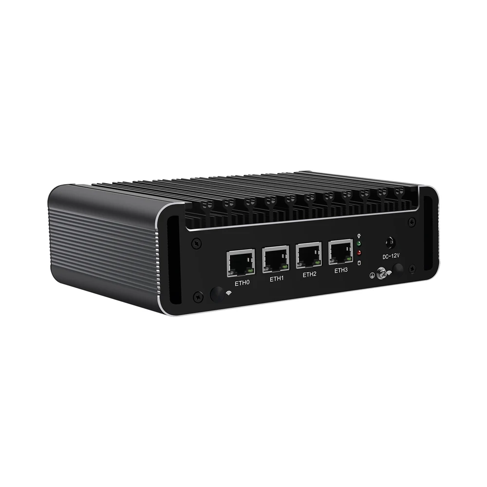 HUNSN-Micro Firewall Appliance,Mini PC,Pfsense,VPN, Roteador, PC,RJ61,Intel Celeron N5095,4x Intel, 2,5 GHz, I225-V, LAN B3, 2 x HDMI