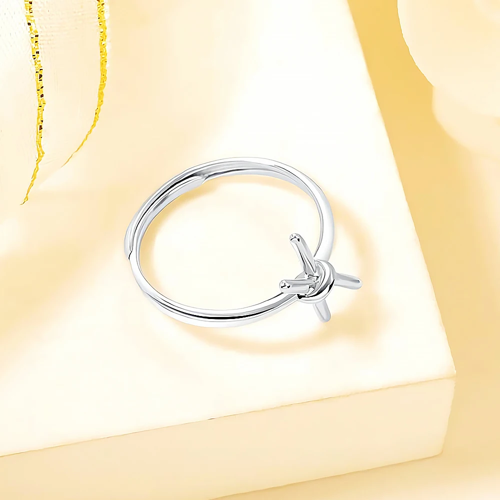 925 Sterling Silver Personality Twine Adjustable Finger Ring Irregular Geometry Open Size Ring For Women Fine Jewelry Party Gift