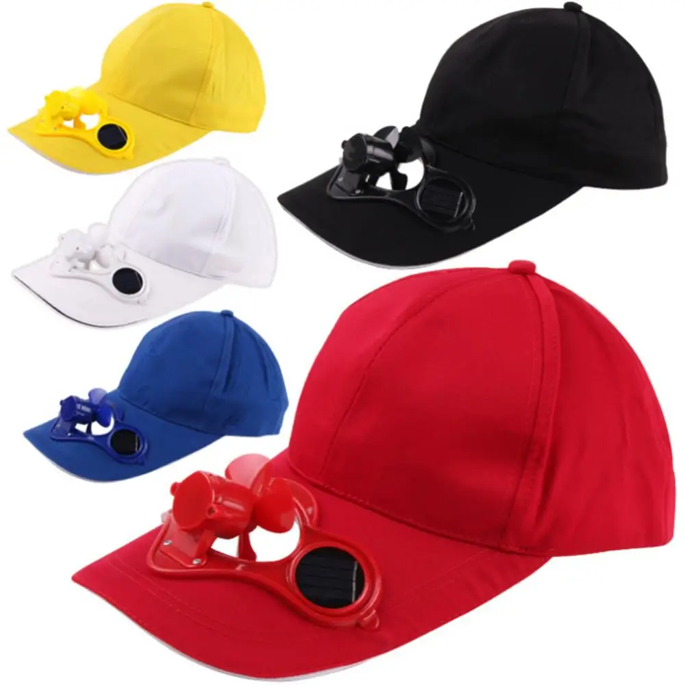 

Sports Hat Adjustable Protection Solar Powered Fan Summer Outdoor Baseball Hat Sun Hat for Travel