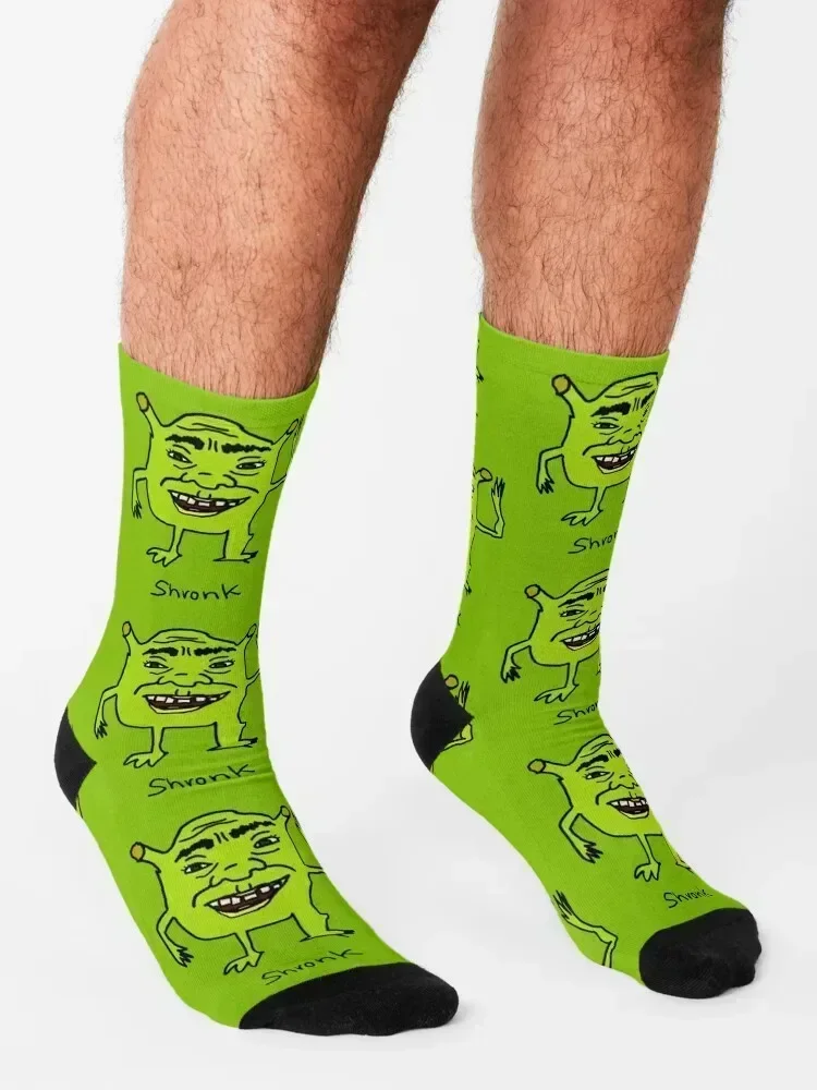 Shronk Meme Socks floral aesthetic set compression Socks Men Women's