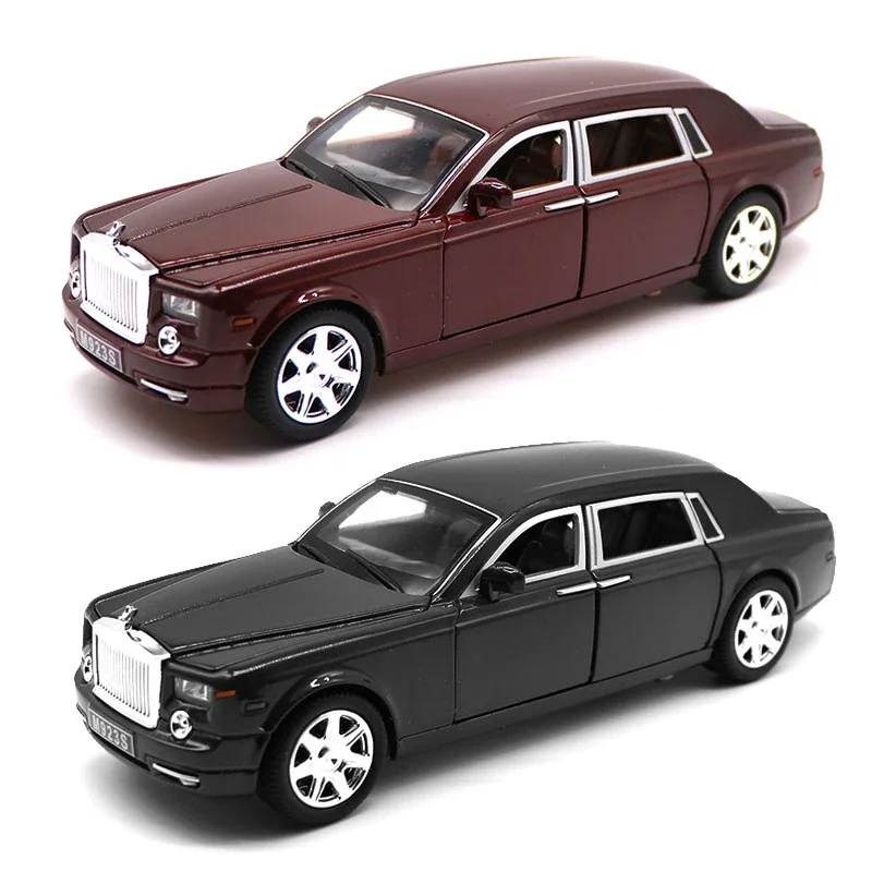 1:24 Diecast Alloy Car Model Rolls Royce Phantom Metal Toy Car Wheels Simulation Pull Car Collection Gift A249