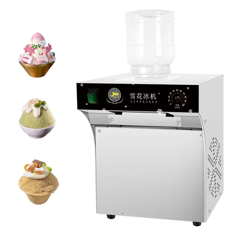 2024 New Automatic 60kg/day Milk Snow Ice Machine Commercial Snowflake Ice Maker Korea Bingsu Machine