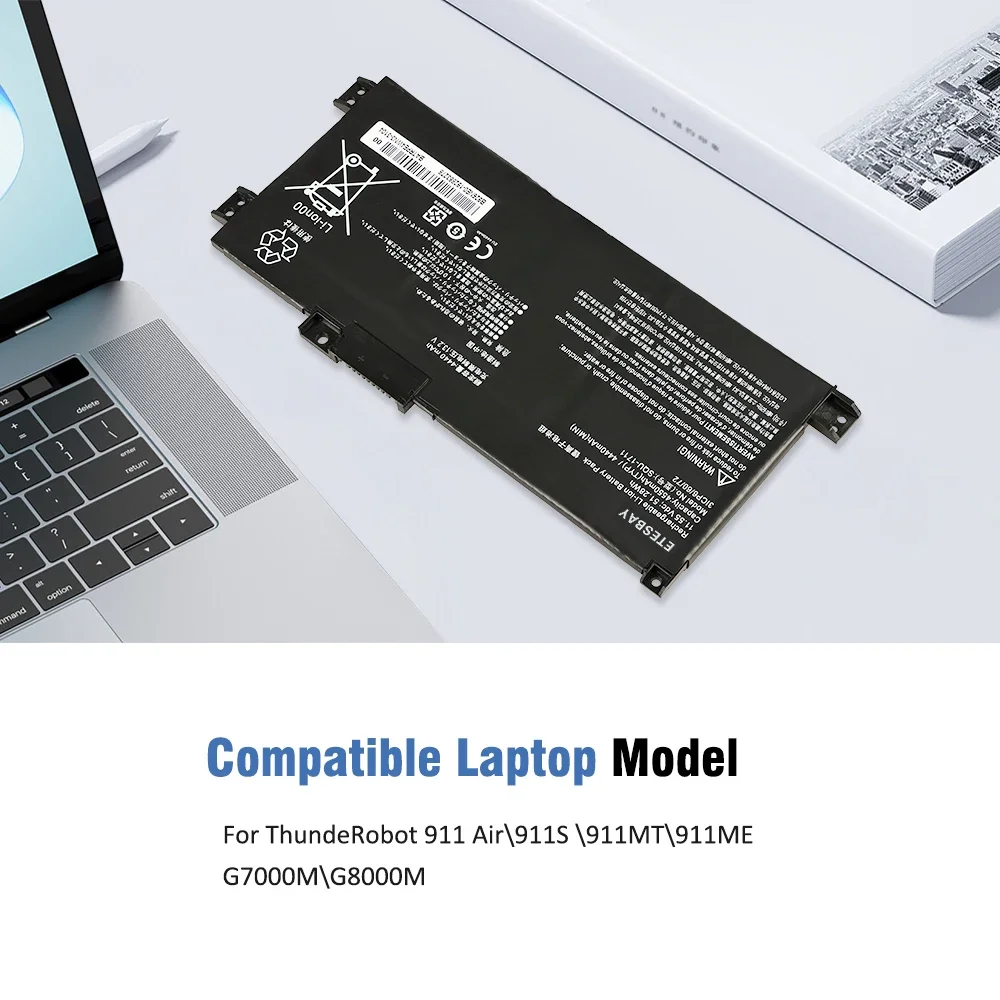 ETESBAY SQU-1711 11.55V 4440mAh For ThundeRobot 911 Air 911ME 911MT 911S G7000M G8000M SQU-1718 Laptop Battery