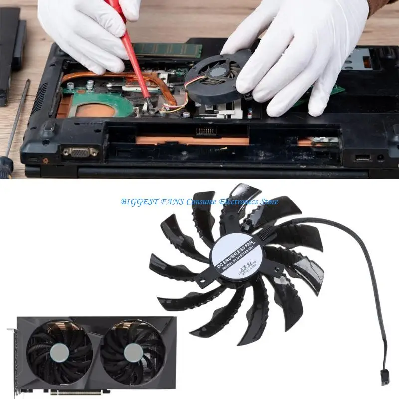 

Graphics Card Cooling Fan DC12V With Cooling For ROG Strix GTX1650 1660