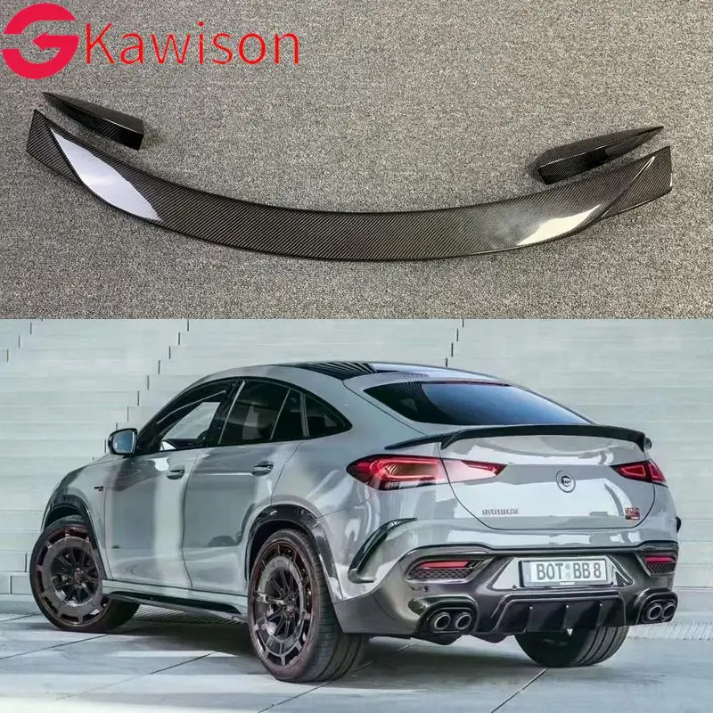 for Mercedes-Benz GLE class GLE Coupe C167 W167 GLE350 450 GLE53 AMG GLE63 rear carbon fiber tail modification 2021+