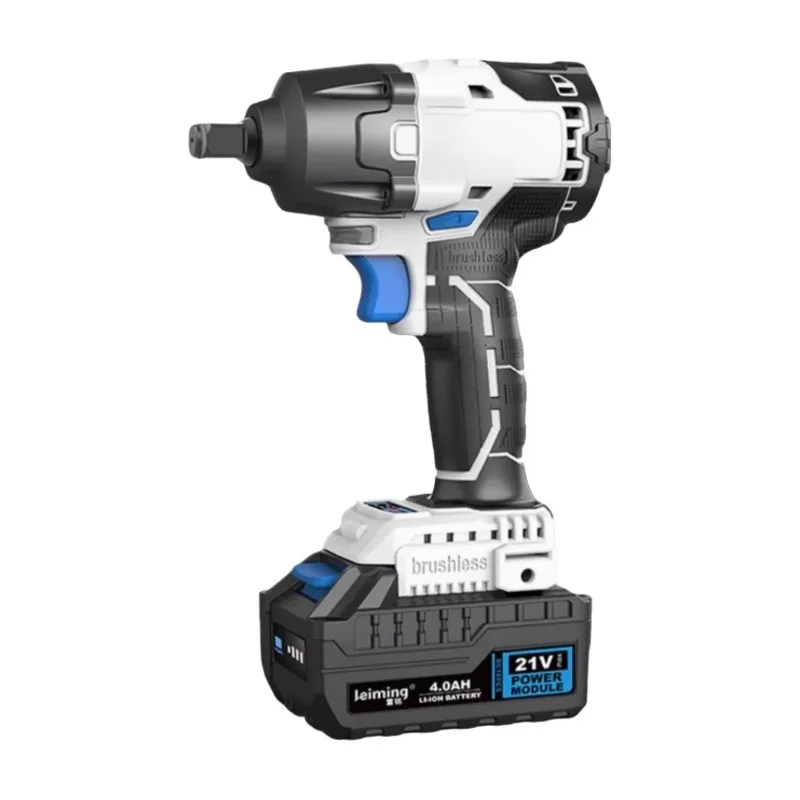 

LS950 Cordless Impact Wrench Brushless 380N.m Anvil Power Electric Forward Reverse Wrench with Mode Indicator