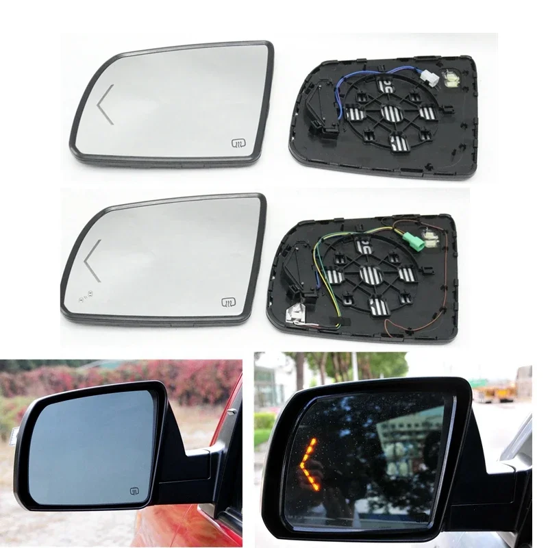 Car Door Wing Side Rearview Mirror Glass Lens For Toyota Tundra 2014 2015 2016 2017 2018 2019 2020 Sequoia 2018-2020