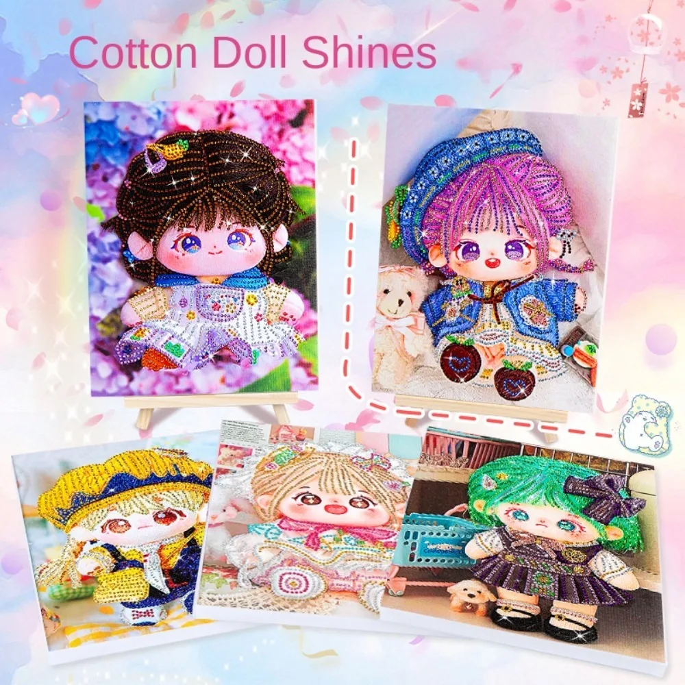 

Plush Doll Pattern Cotton Doll Diamond Painting Mosaic Cute DIY Diamond Painting Kit Colorful Kawaii Photograph Diamond Painting