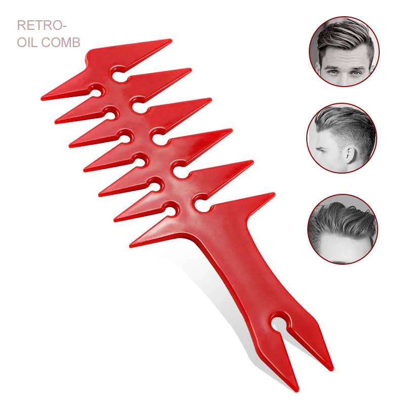 

Men's Oil Comb Hair Clipper Wide Teeth Fork Comb Two Side Teeth Design Exfoliating Comb Hair Salon Special for real hair wigs
