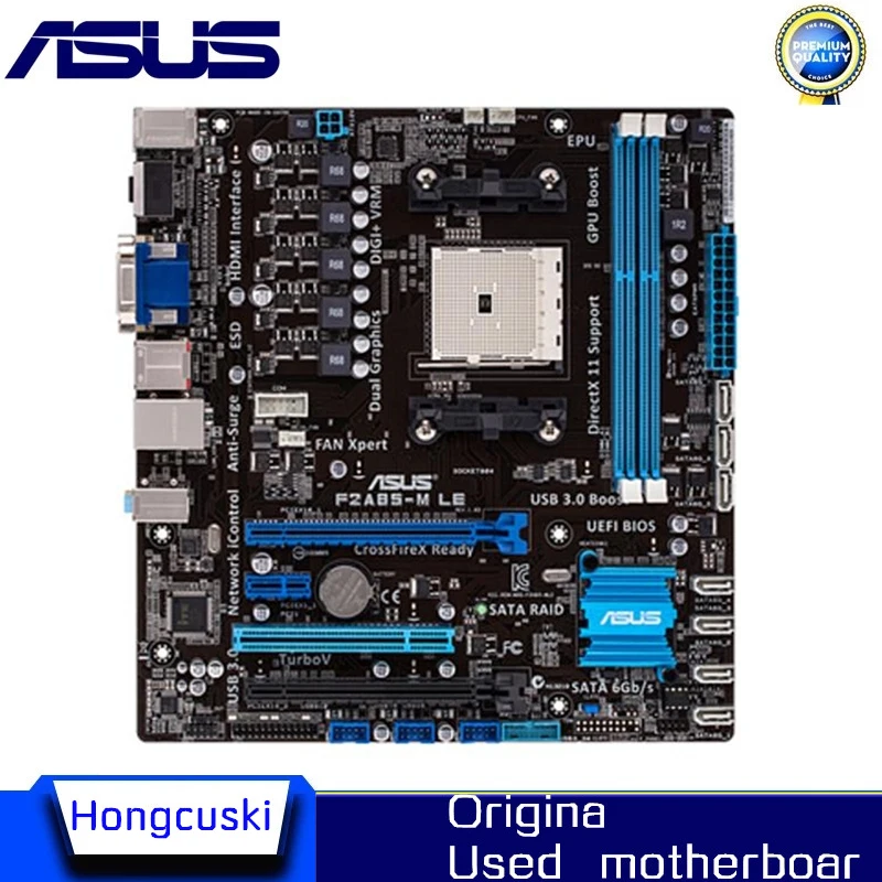 

Used For ASUS F2A85-M LE original motherboard Socket FM2 DDR3 USB3.0 SATA3 A85X A85 Desktop Motherboard