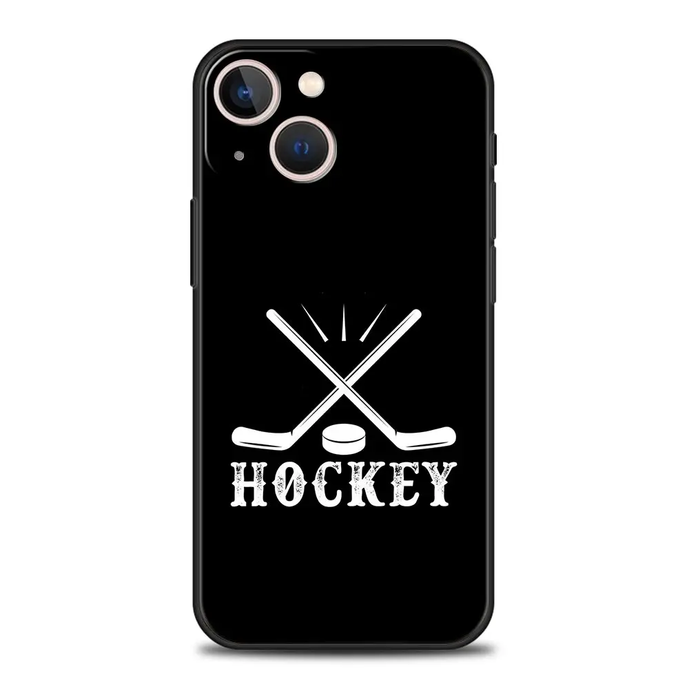 Custodia per telefono Hockey su ghiaccio per iPhone 16 13 15 14 12 11 Pro MAX XR X SE XS 7 8 Plus Custodia morbida in TPU