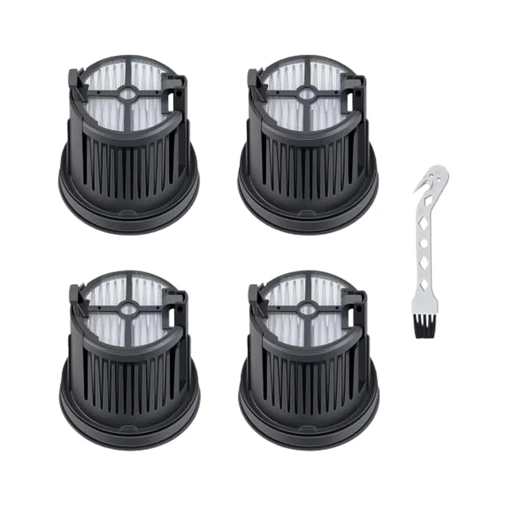Replacement Filters For Mova For X4Plus For X4Pro Wet Dry Vacuums, 4-Pack HEPA Filter Set With Brush. Cleaning Accessories