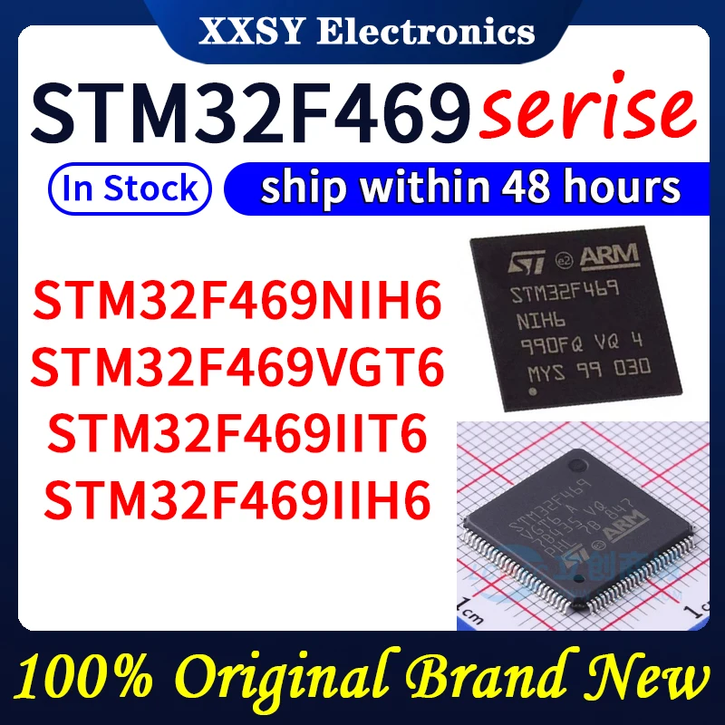 

STM32F469NIH6 STM32F469VGT6 STM32F469IIT6 STM32F469IIH6 In stock 100% Original and New