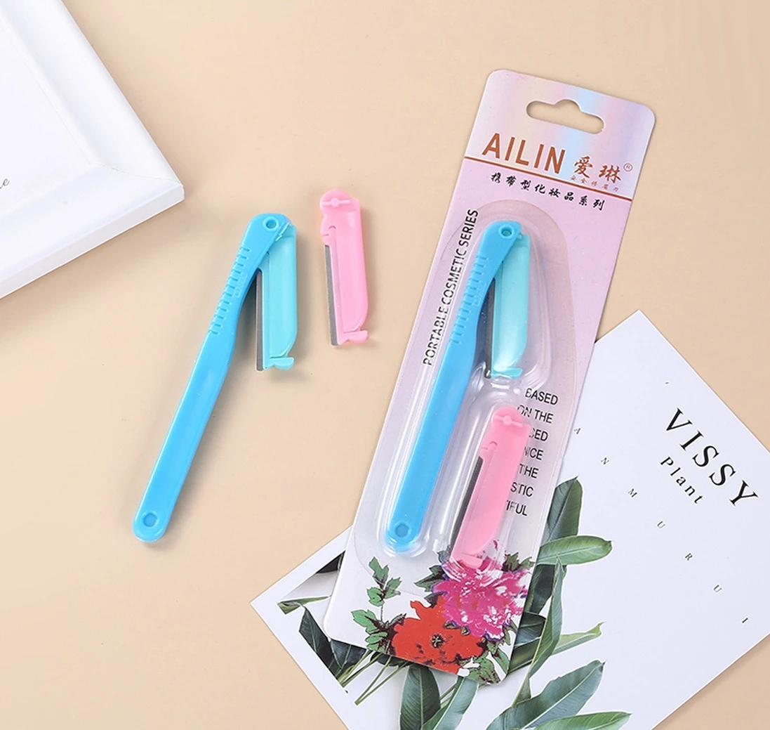 1Pcs Eyebrow Razor Facial Hair Remover Eyebrow Trimmer Sharp Mini Makeup Knife Shaper Shaver Blade Hair Remover Tools