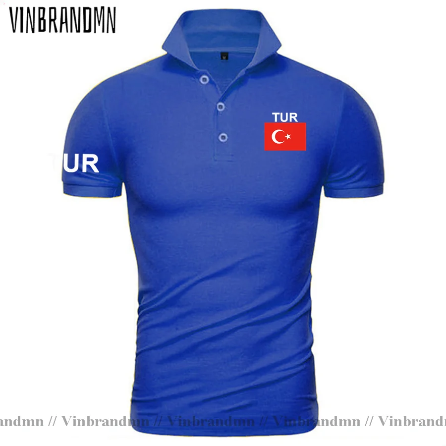 Turkey TUR polo shirts men short sleeve white brands printed for country 2022 cotton nation team flag new Turkish Turk country