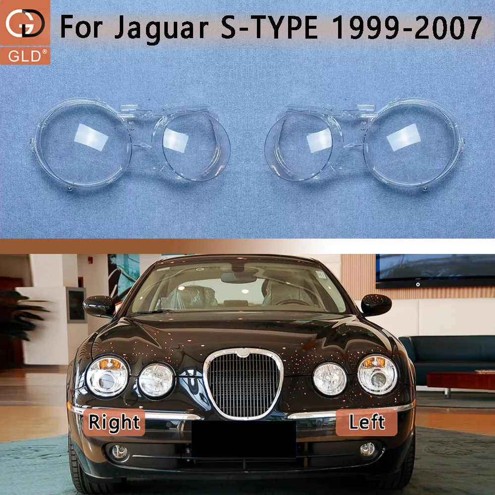 

Headlamp Transparent Shell Lampshade Lamp Shade Front Headlight Cover Lens Plexiglass 1999--2007 For Jaguar S-TYPE