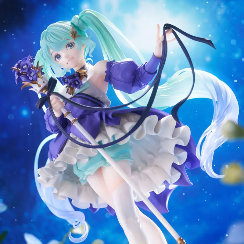 Genuine Original TAiTO AMP Miku Birthday 2024 Flower Ver. PVC 21CM Anime Figure Collectible Model Dolls Ornament Gifts