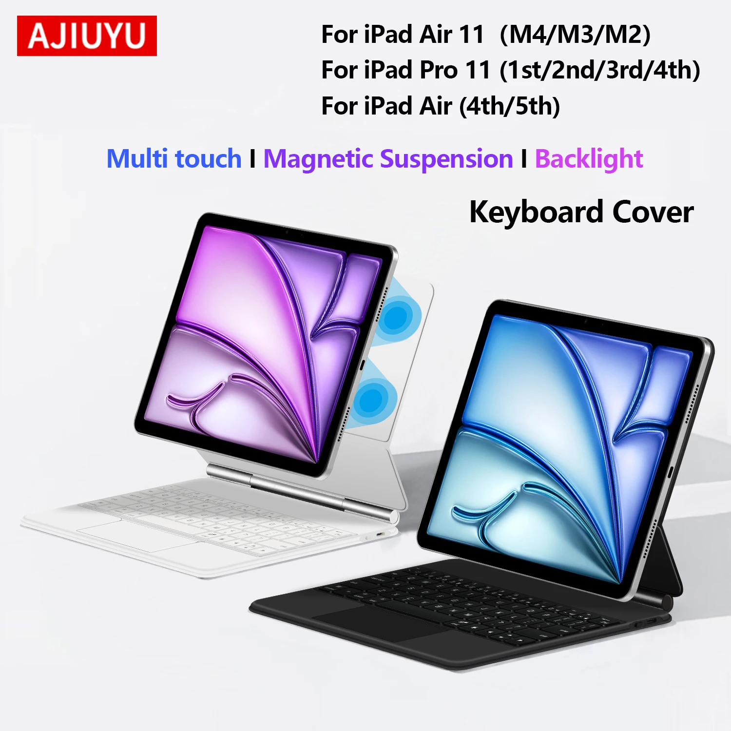 Magic Backlight Keyboard Folio For iPad Air 11 M4 M3 M2 iPad Pro 11 2018-2022 11