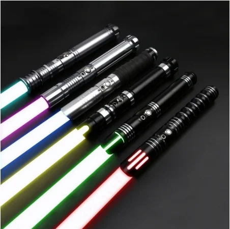 RGB Lightsaber Heavy Dueling Laser Sword 12 Colors 10 Soundfonts Force Fx Foc Blaster Toys