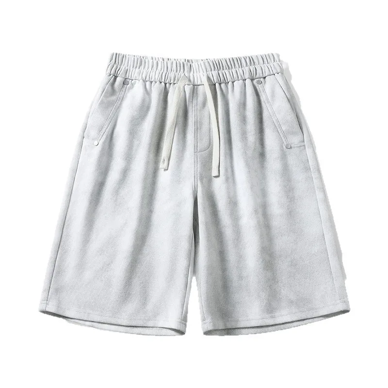 Men Casual Sweat Shorts Cotton Polyester Blend Loose Fit Drawstring Jogger Shorts Lightweight Gym Workout Lounge Shorts M-8XL