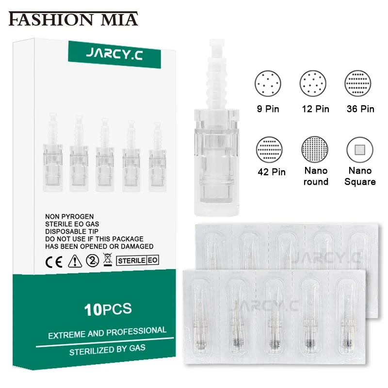 New 10pcs/box Dr. pen Bayonet Cartridge Needles High Quality Sterile Packaging Derma Pen Ultima M5/M7 Replacement Microneedling