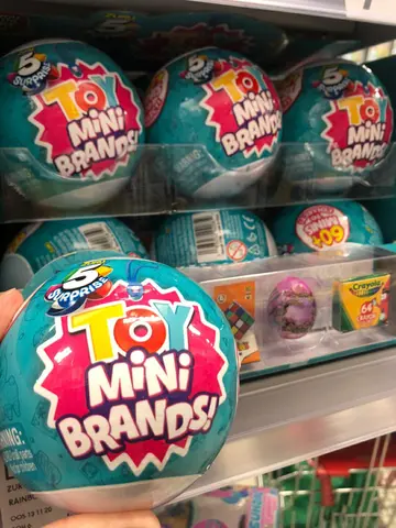 5 Mini marcas sorpresa Serie 1 de ZURU Mystery juguete coleccionable en miniatura Real cápsula figura de Anime juguete regalo sorpresa de cumpleaños