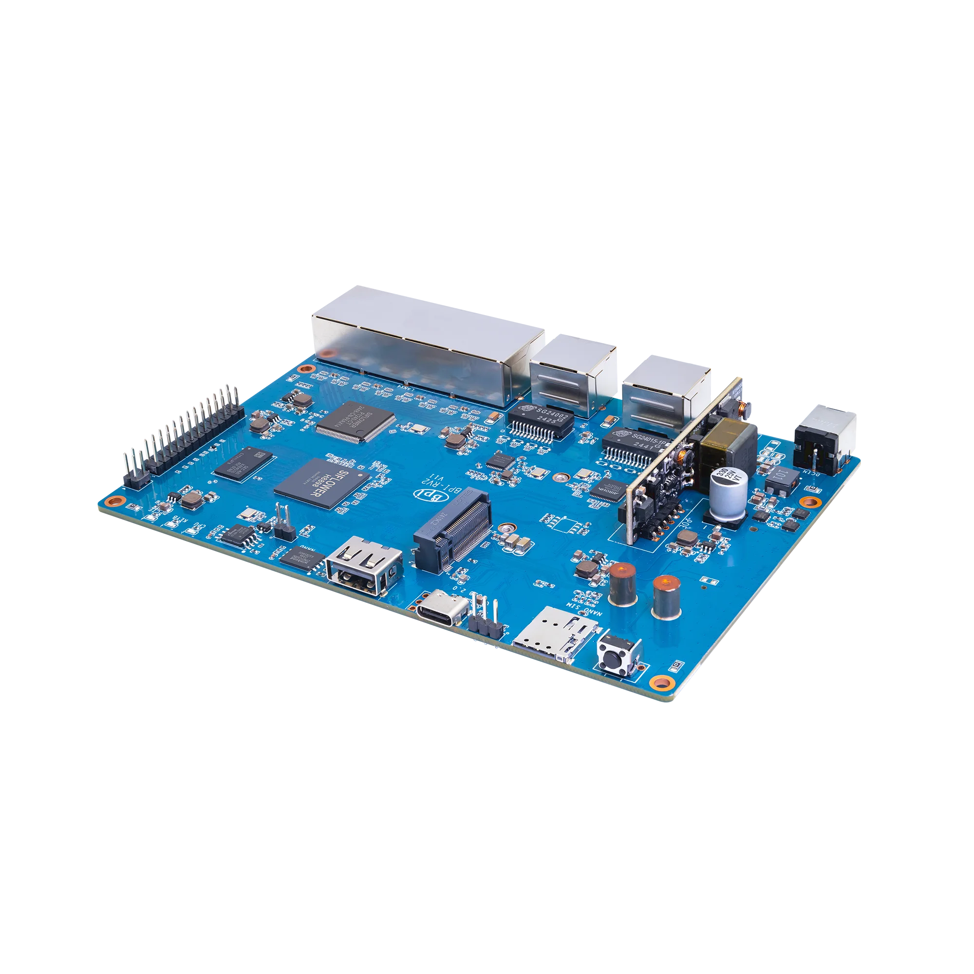 Banana Pi BPI-RV2 Siflower SF21H8898 4 core RISC-V Processor 512MB DDR3 16 MB SPI NOR flash RTC Risc-V Gateway Board