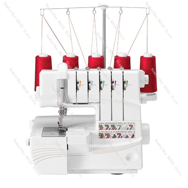 968 Edge Locking Sewing Machine, Oversewing 3-Needle 4-Thread Stitcher, Household Edge Binding & Overlock Serger Machine
