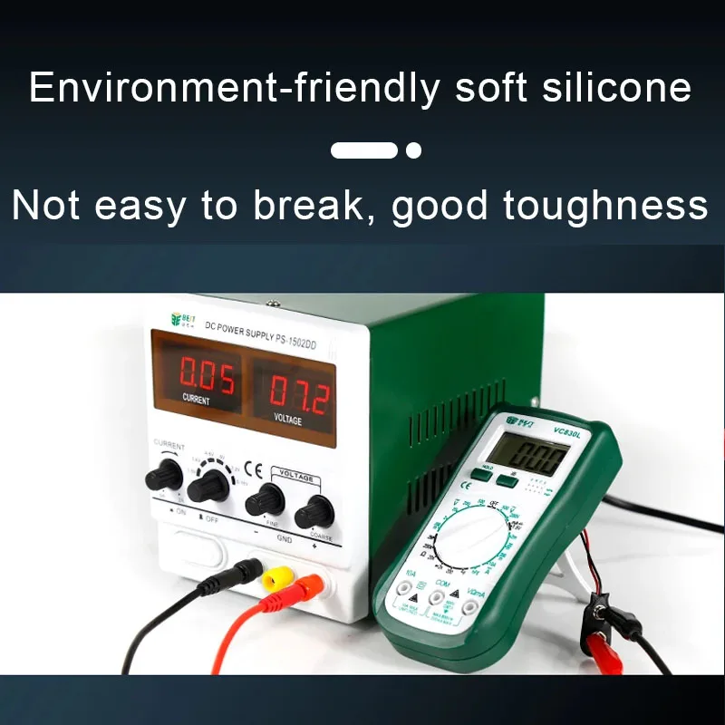 Power Supply Output Cable Connecting Line 2000V 20A Banana Plug Superconducting Alligator Clip Lead Crocodile Clip Lab Cable