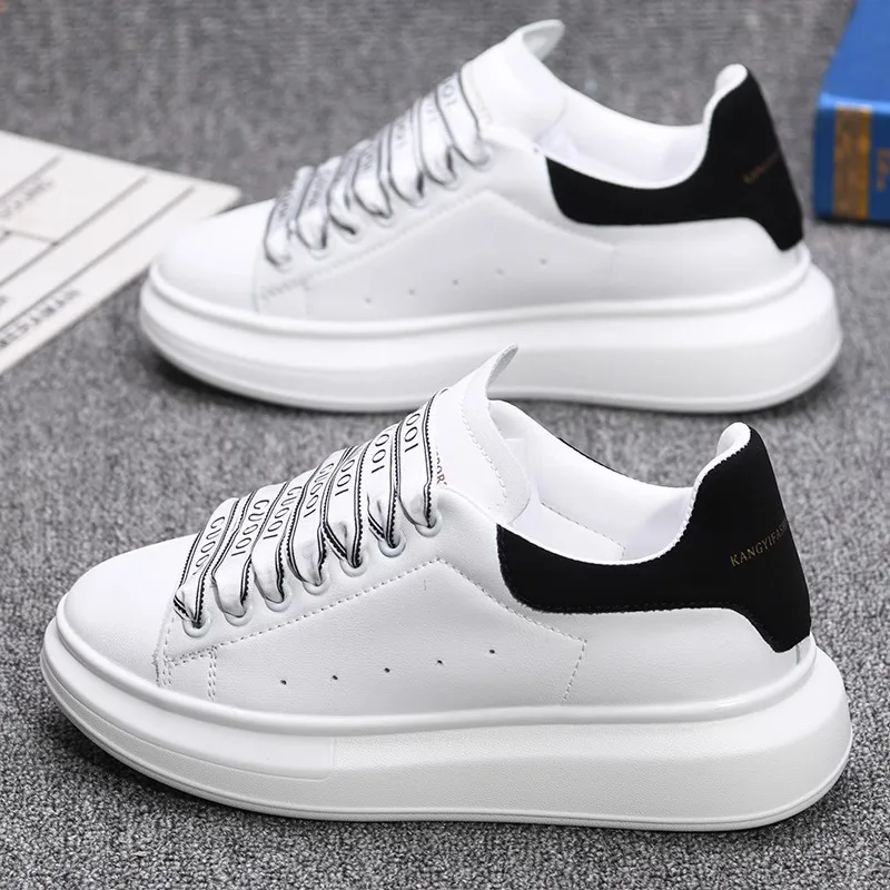 Branded men's and women's air-cushion white shoes for couples, casual sneakers, fashionable sports tennis shoes, running sneaker