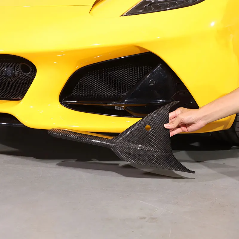 For Lotus Emira 2021 2022 2023 Real Carbon Fiber Front Bumper  Face  Cover Trim Car Accessories