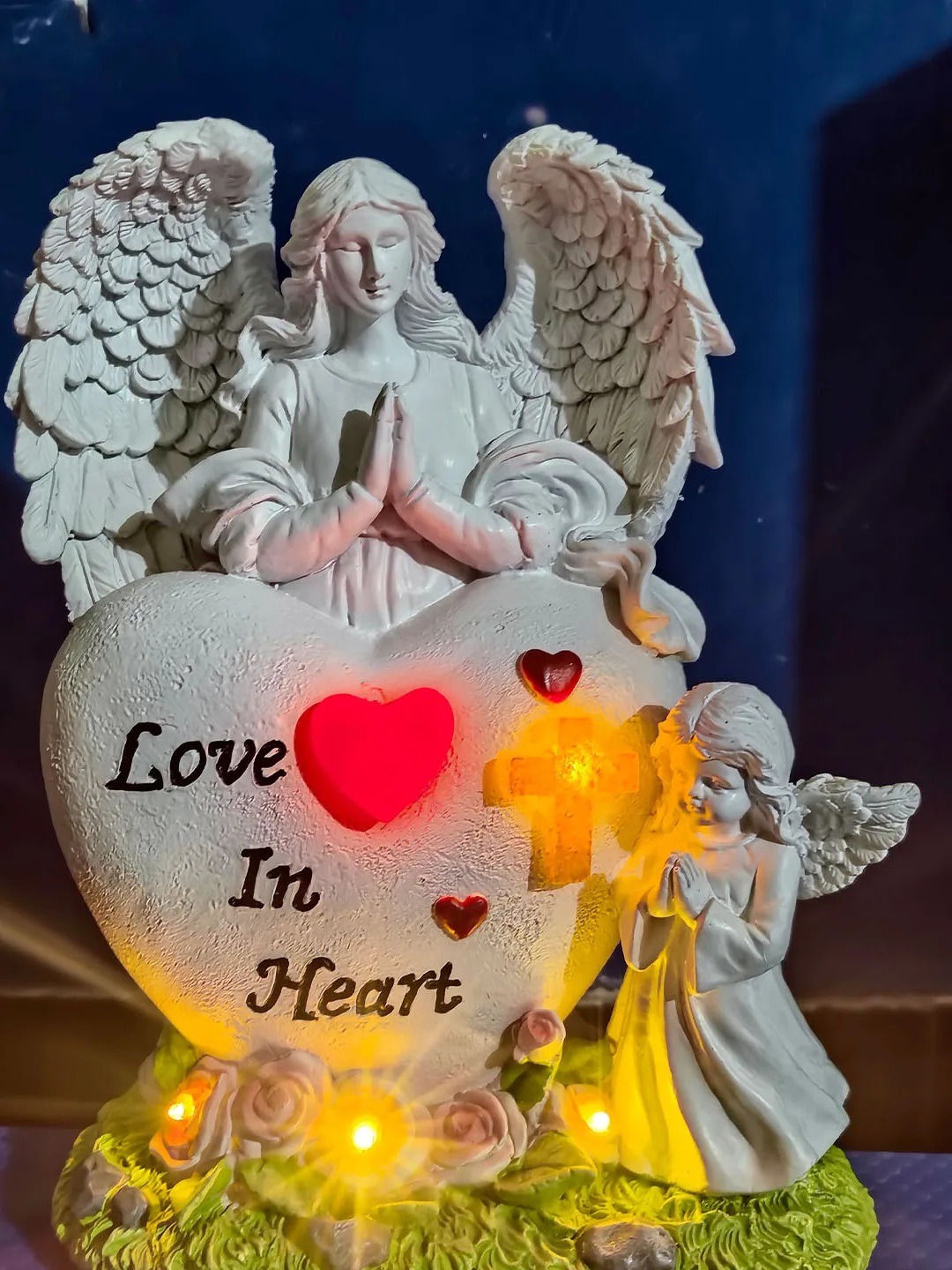 Resin Prayer Angel Solar Light Outdoor Garden Courtyard Decoration Creative Decorative Ornaments Kids Nursery Night View